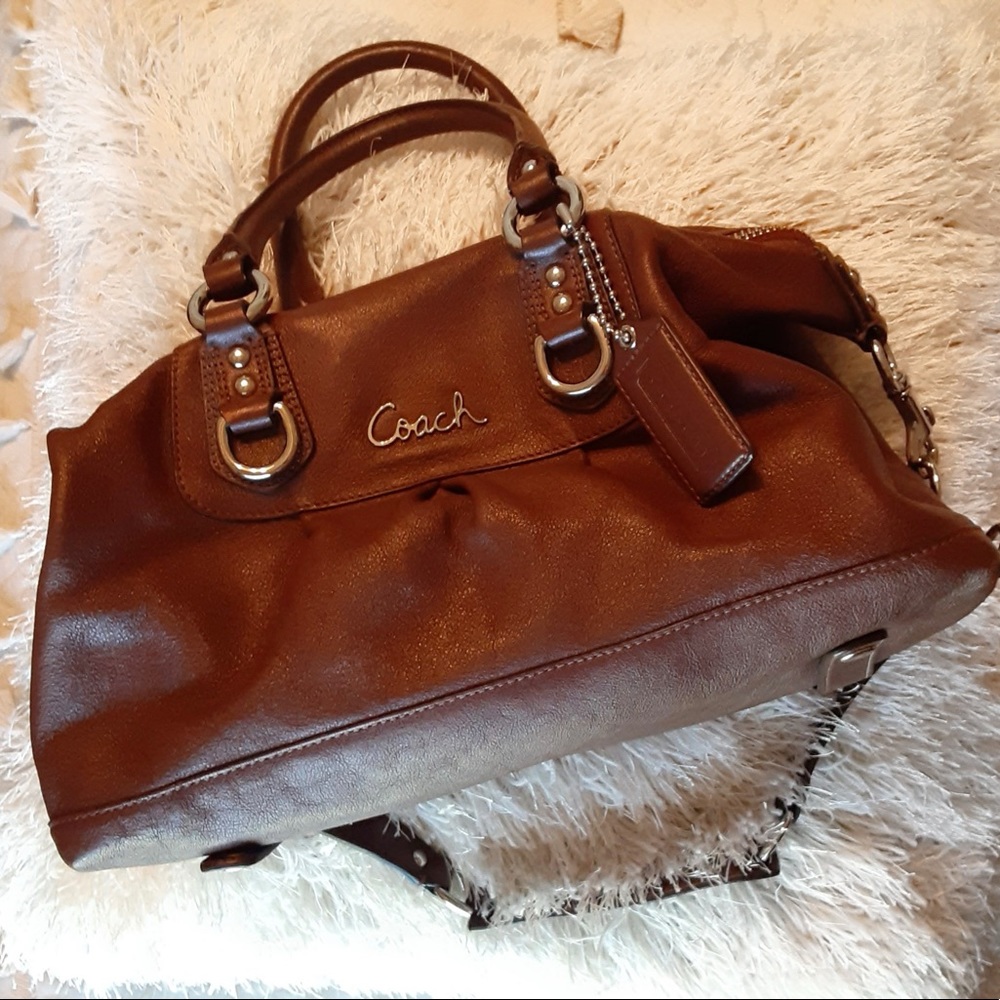 Brown Leather Coach Purse